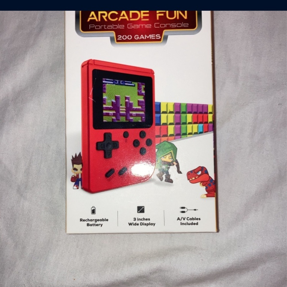 Arcade Fun Portable Game Console - Red